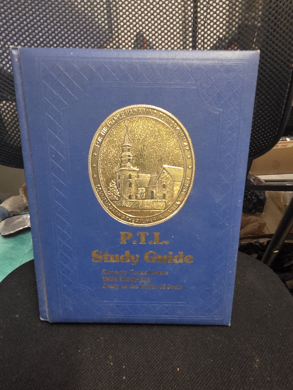 Bible Study Guide P T L. - Blue with Gold Embossing